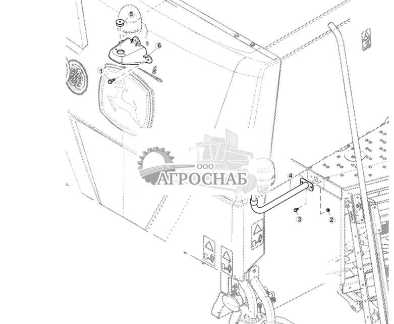 Опора заднего проблескового маячка, шнек со складыванием и раскладыванием - ST847826 365.jpg
